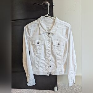 EUC Kut from the Kloth White Denim Jacket size M
